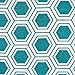 DII Hard Sided Collapsible Fabric Storage Container for Nursery, Offices, & Home Organization, (11x11x11) - Honeycomb Teal