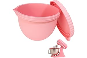 Omoiyari Premium PINK Silicone Bowl Liner for Kitchen Aid 5 Qt Stand Mixer – Extra-Thick 2mm and Durable Food-Grade Silicone, Precision Fit for Tilt-Head Mixers, Mess-Free Mixing & Storage Solution