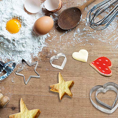 RUCKAE Cookie Cutters Set,24-Piece,Cartoon Cookie Cutters Biscuit Mould for DIY Baking Cake Craft Pastry Bakeware Decoration