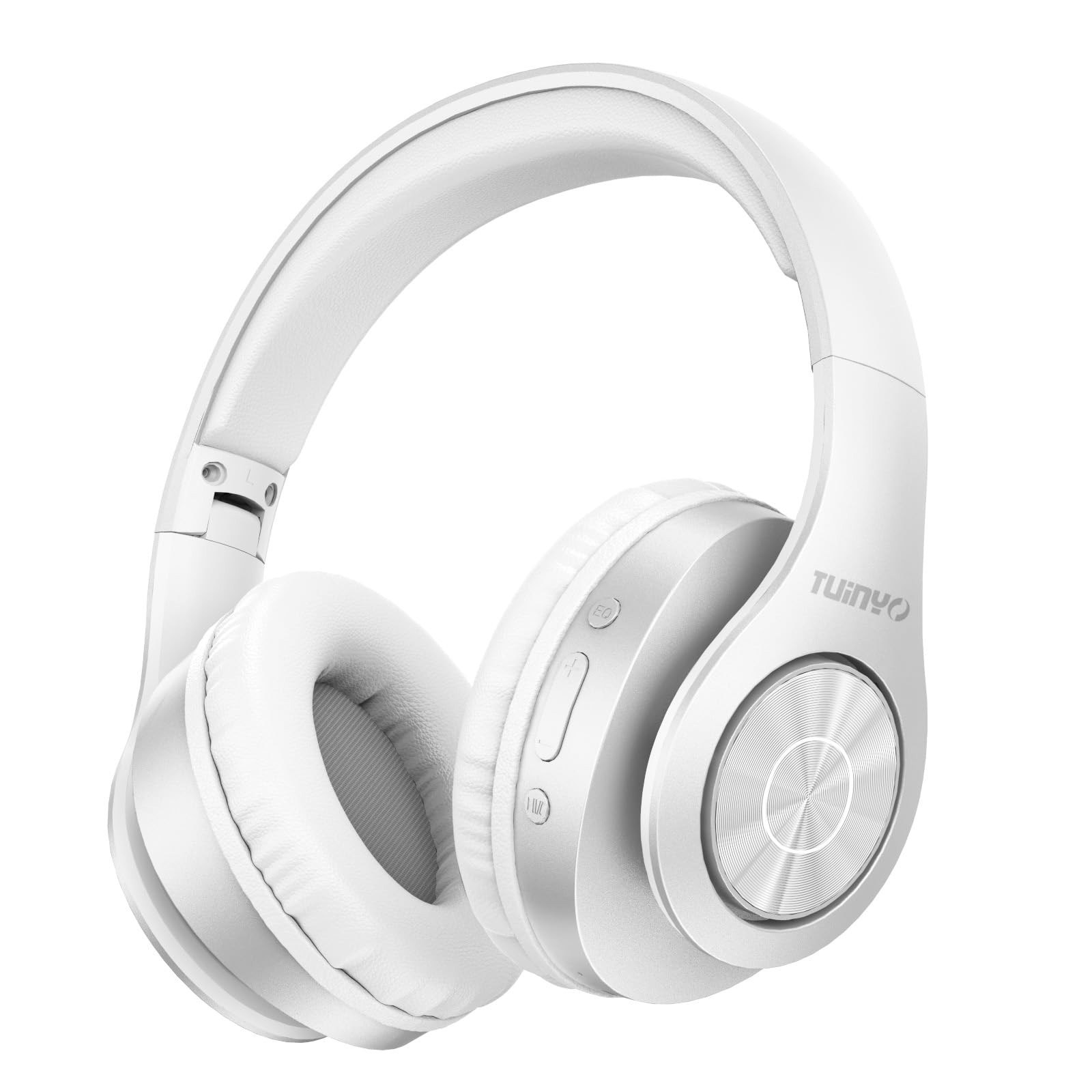 Photo 1 of TUINYO Bluetooth Headphones Wireless, Over Ear Stereo Wireless Headset 40H Playtime with deep bass, Soft Memory-Protein Earmuffs, Built-in Mic Wired Mode PC/Cell Phones/TV-White … …