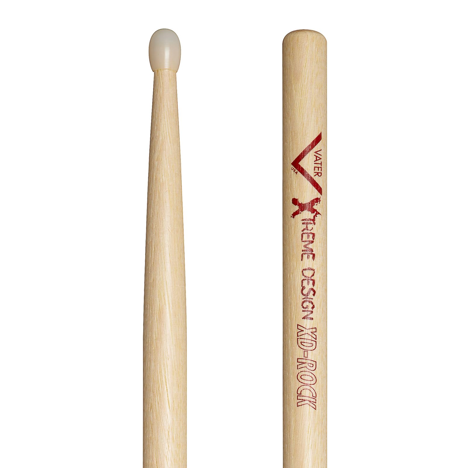 Vater - Xtreme Design Rock (Nylon Tip) American Hickory Drumsticks - VXDRN