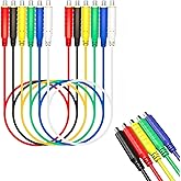 6Pcs Magnetic Test Leads 30V AC/5A 20AWG Professional Low Voltage Magnetic Jumper Silicone Flexible Jumper Test Wire Soft Sen