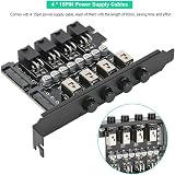 Annadue HDD Power Switch Module SATA Drive Switcher 4x 15Pin Cables Desktop PC view 2