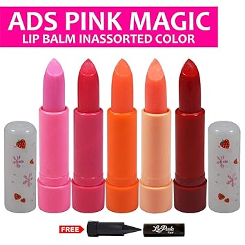ADS Pink Magic Lip Balm With Free LaPerla Kajal