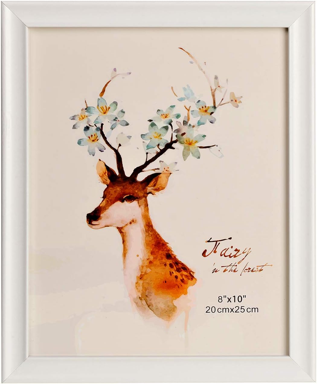 Photo Frame to Display 8x10 inch Photos,Paintings, Postcards,Prints Without Mat White Picture Frame for Home Decor Table Display Ideal Gift for Friends(8x10 inch White)