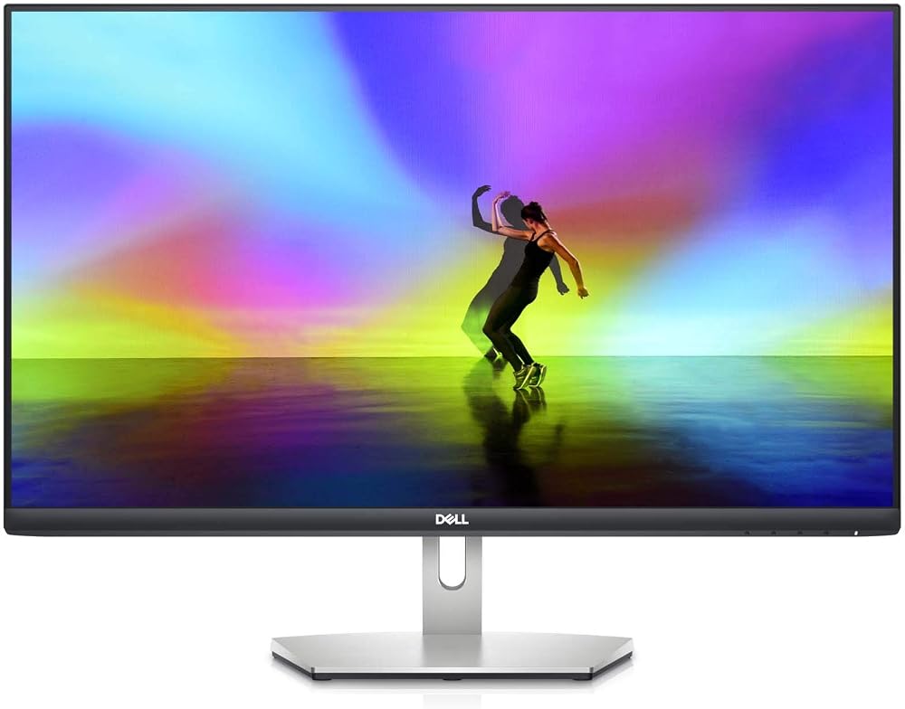 Dell S2721H 27 Inch Full HD 1080p IPS Monitor AMD FreeSync Silver Black