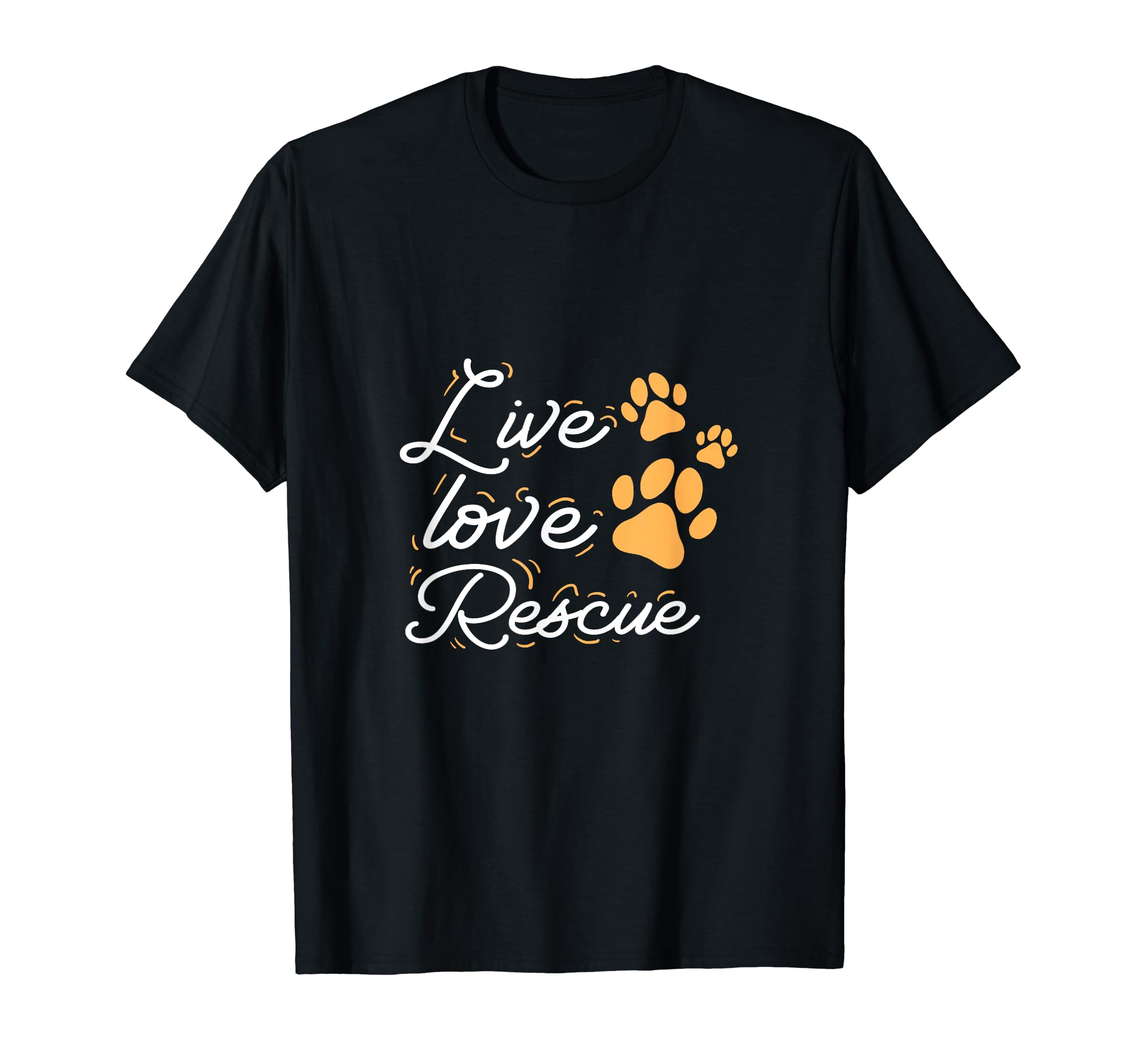 Pet Adopt Adoption Live Love Rescue Animal Shelter Pawprint T-Shirt