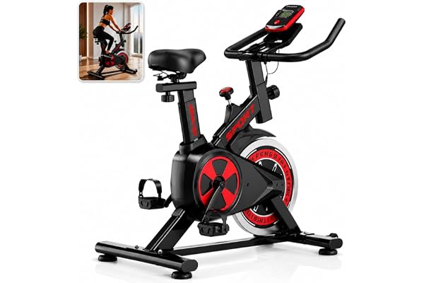 Bicicleta Ergométrica Bike Spinning – Bike Treino em Casa, Academia, Exercícios Cardio e Emagrecimento, Design Confortável e
