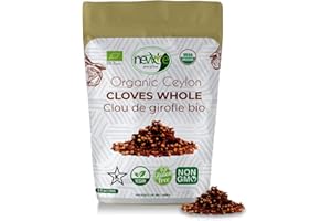 Newtree Organic Ceylon Cloves Whole (3.5 Oz) 100g - Organic Dried Clove - Great for Food, Tea, Laung, Whole, Natural, Raw, Dr