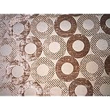 Gold Twinkling Rings Synthetic Suede 58 Inch Fabric