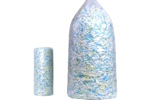 BOXIN 5lbs Shredded Memory Foam Filling for Bean Bag Filler, Soft and Convenient Pillow Stuffing Foam for Couch Cushion, Dog Bed, Chair, Arts & Crafts, Added Gel Particles