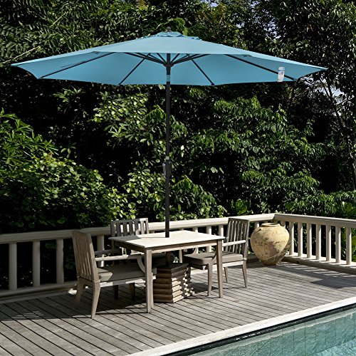 patio tilt umbrella with base