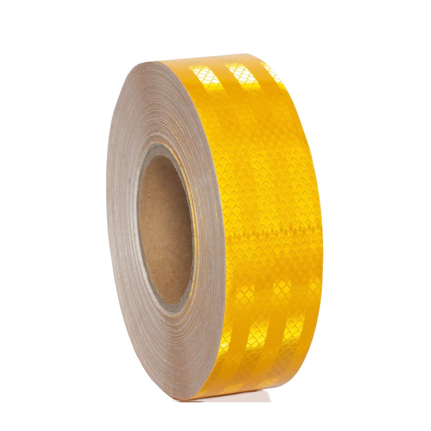 TUKA-i-AKUT 45Mx5cm Reflective Warning Tape, Adhesiv Warning Tape Stickers, Night Reflection Film Safety Sign Tape, Yellow, TKD5038