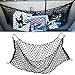 Zone Tech Mesh Vehicle Organizer Premium Quality Sturdy Black Net Item Trunk Cargo Car Organizer