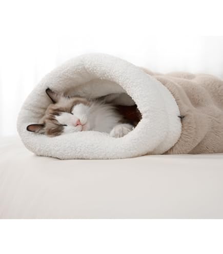 Xiuyer Manta Para Gatos, Autocalentable, 2 En 1, Cama Para Gatos, Sofá Para Gatos, Color Gris, 61 X 51 Cm