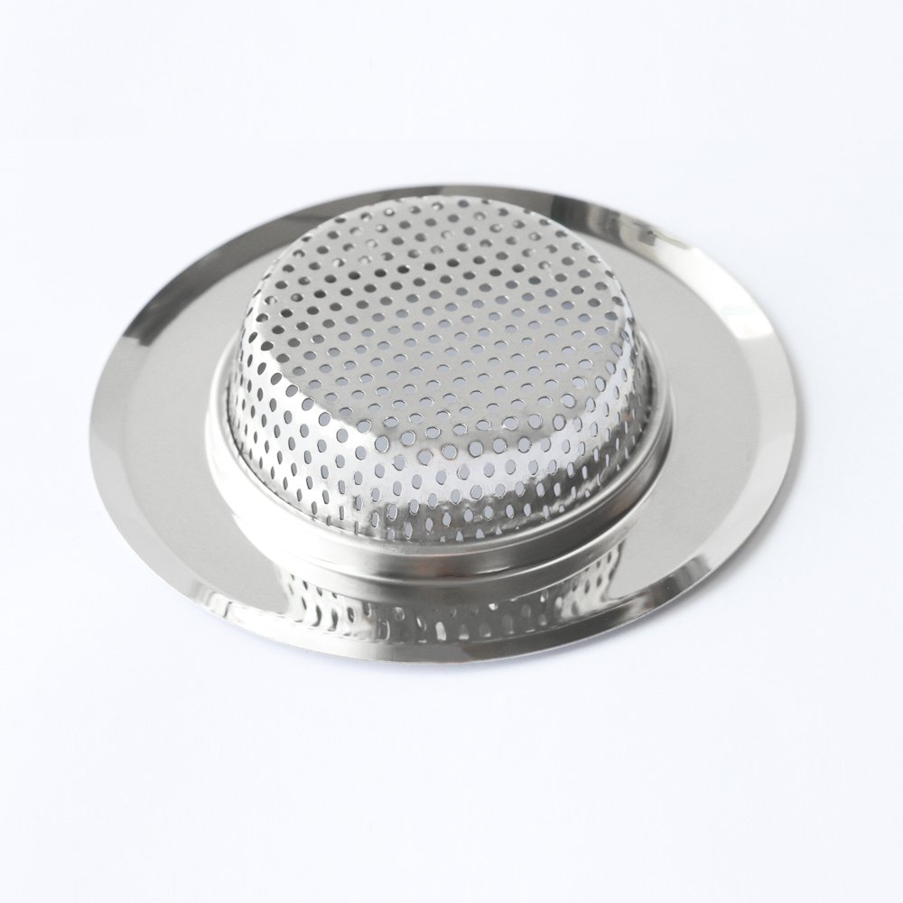 Supmaker Stainless Steel Kitchen Sink Strainer Plughole Filter Sink Plug Waste Stopper Pack of 2