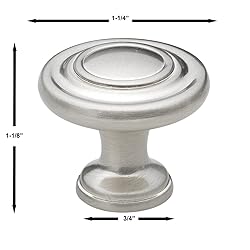 GlideRite Hardware 5415-WN-25 1.25 inch Diameter