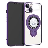 EiYioun Plated Case for iPhone 13 Mini with Metal