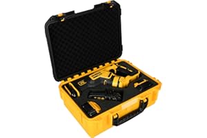 HOSOCASE Case for Dewalt 20V Reciprocating Saw: Waterproof Tool Box for Dewalt DCS367 | DCS387, Hard Carrying Case Storage Box for Dewalt 20v Max Cordless Reciprocating Saw | Battery | Charger (Case Only)