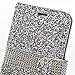 Iphone 7 Plus Wallet Case, 3D Bling Jelly Rhinestone PU Leather Flip Protective Cover Case with Magnetic Button Card Slot Function for Apple Iphone 7 Plus 5.5 Inch (Silver)