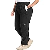 baleaf Plus Size Pants for Women Hiking Cargo Water Resistant UPF 50+ Cargo Joggers Zipper Pockets