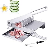 Bone Cutter Machine, Manual Ribs Frozen Meat Vegetable and Fruit Slicer with Sharpener Stainless Steel Bone Cutting Machine f