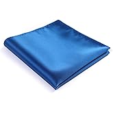 fortunatever Mens Solid Satin Mens Tie With Hanky,Handmade Neckties For Men