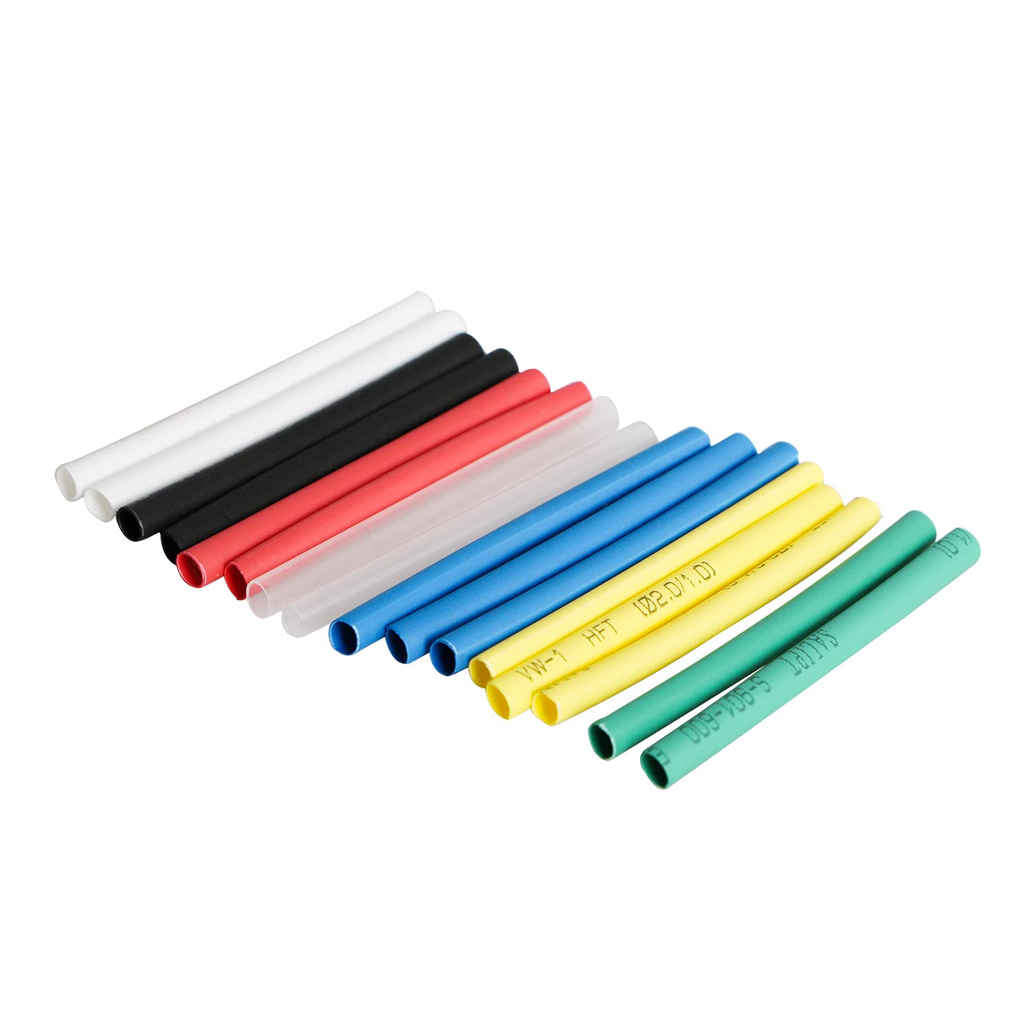 Heat Shrink Tubing Kit, Heat Shrink Tubes Wire Wrap, Ratio 2:1 Electrical Cable Sleeve Assortment for Long Lasting Insulation Protection (ID 4mm, 7 Colors) 42pcs