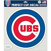MLB Chicago Cubs 87132010 Perfect Cut Color Decal, 8" x 8", Black