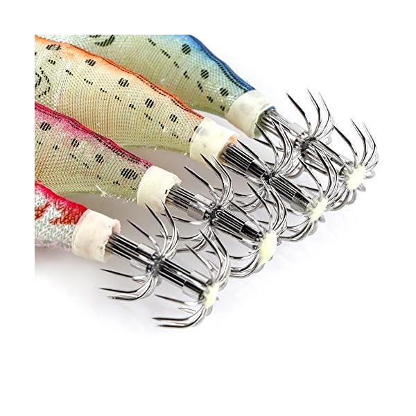 JSHANMEI-10pcsset-Bright-Color-Luminous-Tail-Glow-in-Dark-Fishing-Lures-Squid-Hooks-Wrapped-Wood-Shrimp-Prawn-Cuttlefish-Catfish-Octopus-Squid-Jigs