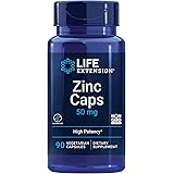 Life Extension Zinc Caps, zinc 50 mg, zinc citrate, Support the body's immune defenses, ultra-absorbable, vegetarian, non-GMO