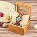 GBlife Wood Watch for Women, Lightweight Analog Quartz Wooden Wristwatch with Adjustable Wood Band/Mint Dial/Golden Pointers