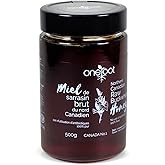 ONEROOT Canadian Raw Buckwheat Honey | Harvested in Canada | Raw Honey Unpasteurized - Higher in Antioxidants Than Manuka | 1