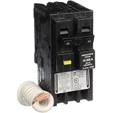 Square D by Schneider Electric Homeline 40 Amp Mini Circuit Breaker, 2 Pole, 120/240V AC, 10kA Breaking Capacity, Plug in Mount, GFCI Class A, Residential Use (&lrm;HOM240GFIC)