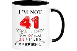 ERYUWOZA 1983 41th Birthday Mug for Women Men, Turning 41 Year Old Birthday Gifts for Mom, Dad, Grandma, Grandpa, Wife, Husband, Daughter, Sister, Best Friends, Coworkers, Her, Him, 11oz Coffee Cup