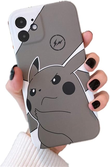 Amazon Co Jp ピカチュウ ポケモン Iphoneケース Iphone Se スマホケース 黒 グレー キャラクター 耐衝撃 落下防止 軽量 アイフォンケース 家電 カメラ