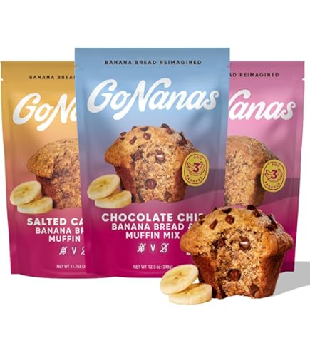 Amazon.com : GoNanas Chocolate Chip Oat Flour Banana Bread Mix