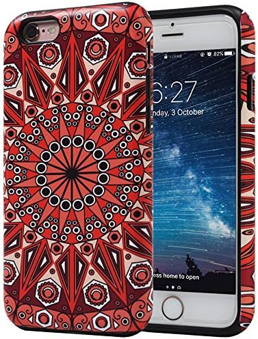 iPhone 6S Case, Ethnic Pattern Slim Dual Hard Case [Shockproof] [Dual Layer] [Drop Protection] Fashion Design Pattern for Apple iPhone 6S (2015) &amp; iPhone 6 (2014) - Colorful Ethnic