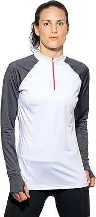 womens half zip sports top