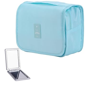 White Pvc Mirror Travel Hanging Plain Makeup Bag View Plain Makeup