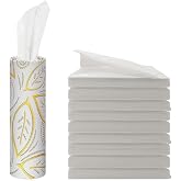 Car Facial Tissue Refills Kit, Tissue Refill for Car Cup Holders | Napkins Holder Refill, Travel Tissues Box Perfect Fit for Cars Cup Holders with 9 Packs Paper, 3-Ply Soft 270 Sheets