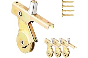 TOYVARNIX 4 Pack Sliding Screen Door Rollers for Bay Mills Doors - Replaces B701/B702/B814 Top/Bottom 1" Concave Steel Ball Bearing Wheels