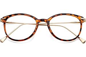 COASION Vintage Round Clear Glasses Non-Prescription Eyeglasses Frames for Women Men