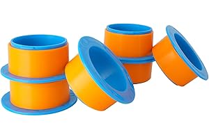 OVOV 3 Pairs Hand Dispenser for Stretch Film,Shrink Wrapping Dispenser Fit for Dia 3” Plastic Hand Saver for Warping All Furniture for Moving (Blue)