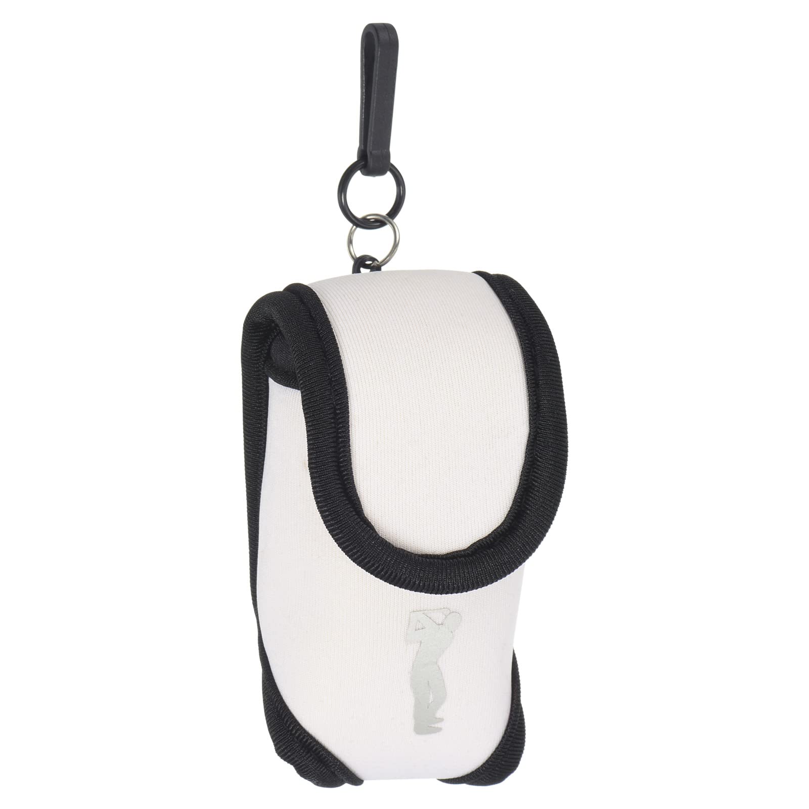 PATIKIL Golf Ball Waist Bag with Tee Holder, Buckle, Clip for Belt Storage, White