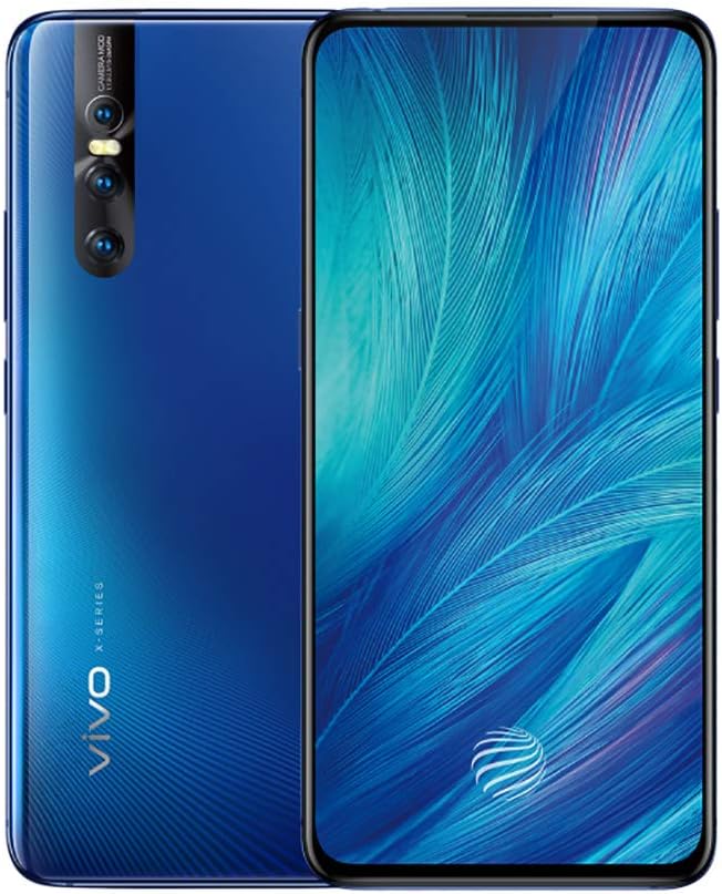 vivo X27 8GB+256GB 6.39 Inch FHD+ Super AMOLED Elevating Front Camera Wide-angle 48MP 3 Camera Screen Fingerprint 4000mAh Dual Card vivo Super FlashCharge Smart Phone (Blue)