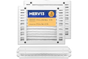 Aliveair DR90 14 x 17.5 x1.75 Dehumidifier Filter MERV 13 Compatible with DR90, DR120 (50070171-002) and Santa Fe Advance90, Advance100, Advance120, Advance2#4037722-01 2 Packs