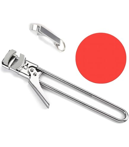 Adjustable Jar Opener For Weak Hands - Stainless Steel Can Opener, Easy Grip Kitchen Tool For Seniors & Kids