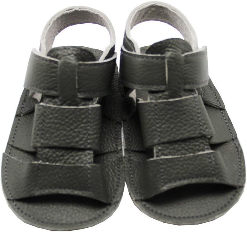 Mejale Baby Soft Soled Leather Moccasins Anti-Slip Infant Walker Sandals
