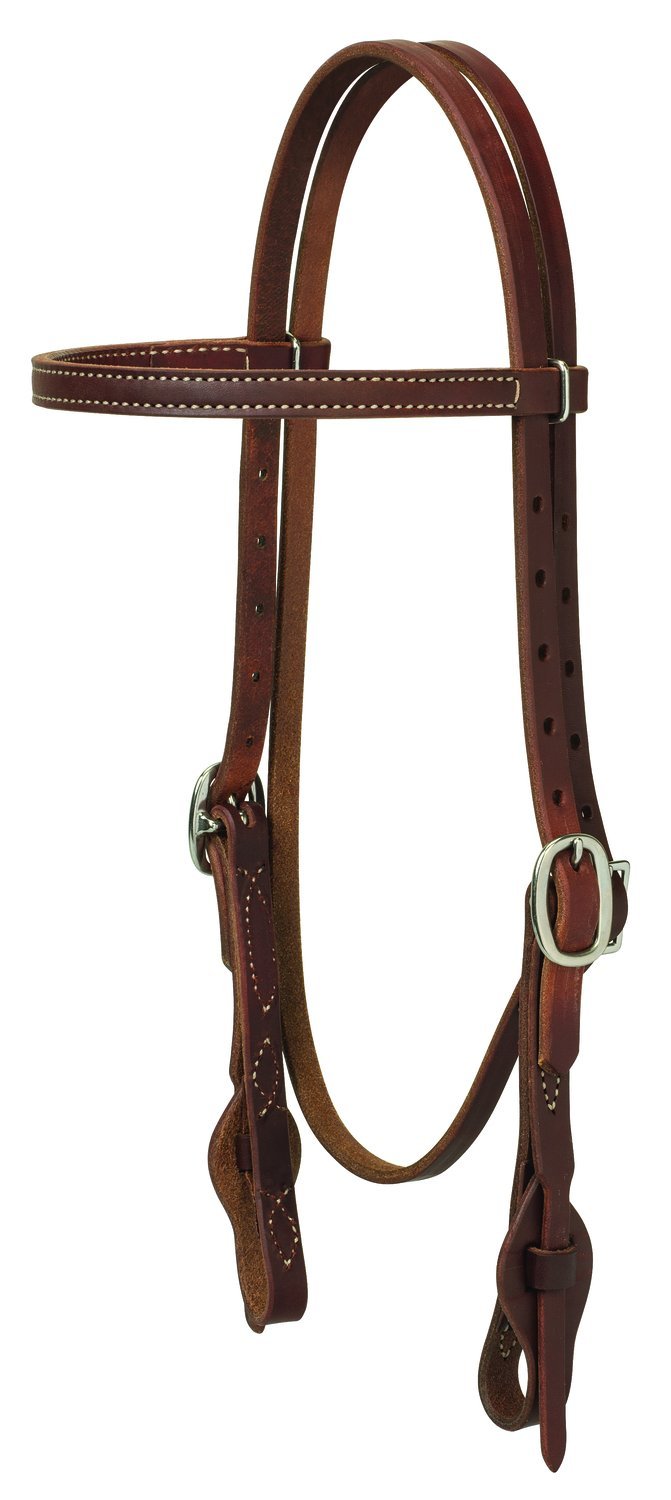 Weaver Leather Working Tack Quick Change Browband Headstall, Golden Chestnut, 1 Count (Pack of 1)